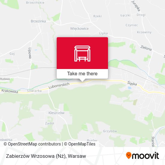 Карта Zabierzów Wrzosowa (Nż)