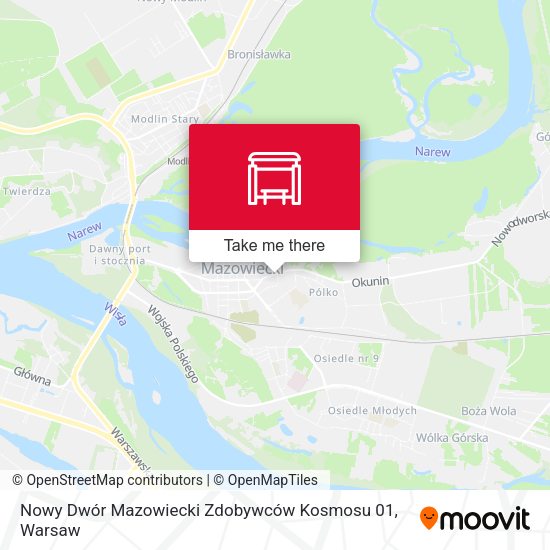 Nowy Dwór Mazowiecki Zdobywców Kosmosu 01 map