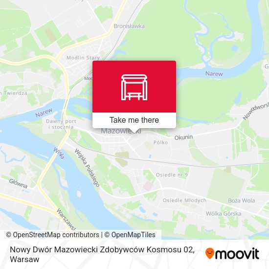 Nowy Dwór Mazowiecki Zdobywców Kosmosu 02 map