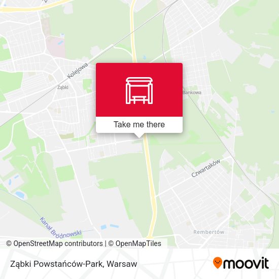 Карта Ząbki Powstańców-Park