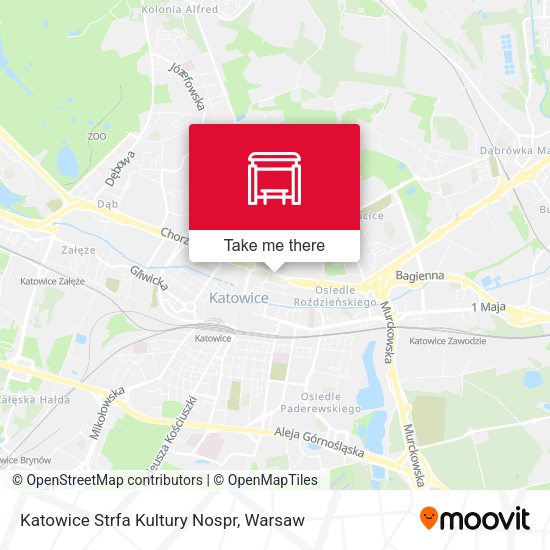 Katowice Strfa Kultury Nospr map