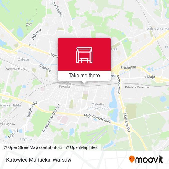 Katowice Mariacka map