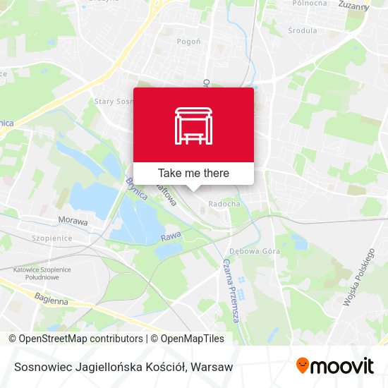 Sosnowiec Jagiellońska Kościół map