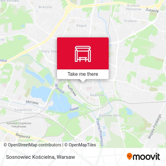 Sosnowiec Kościelna map