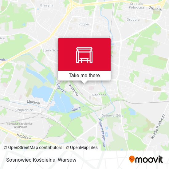 Sosnowiec Kościelna map