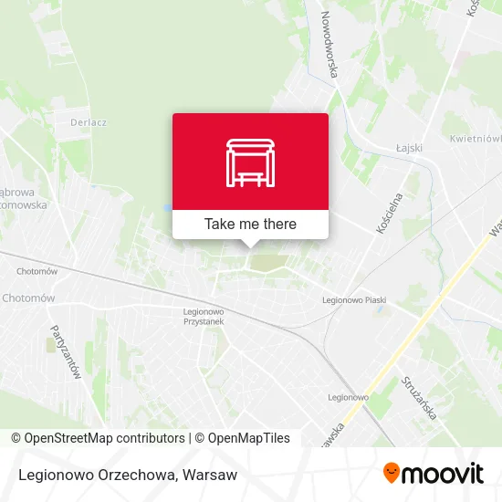 Карта Legionowo Orzechowa