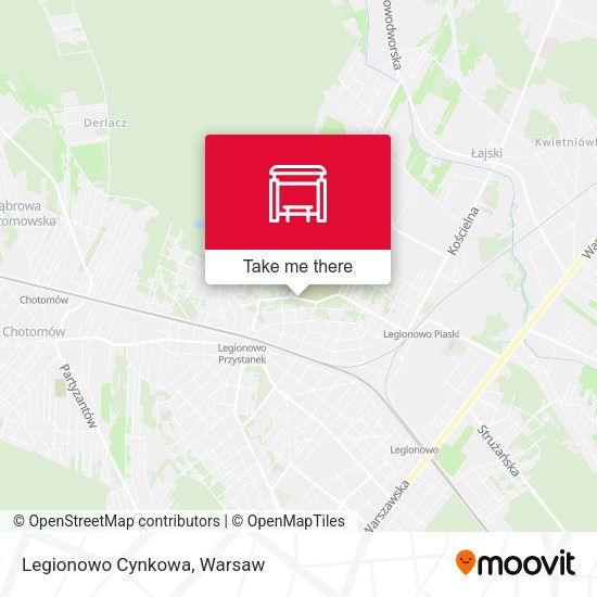 Карта Legionowo Cynkowa