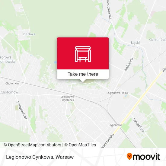 Карта Legionowo Cynkowa