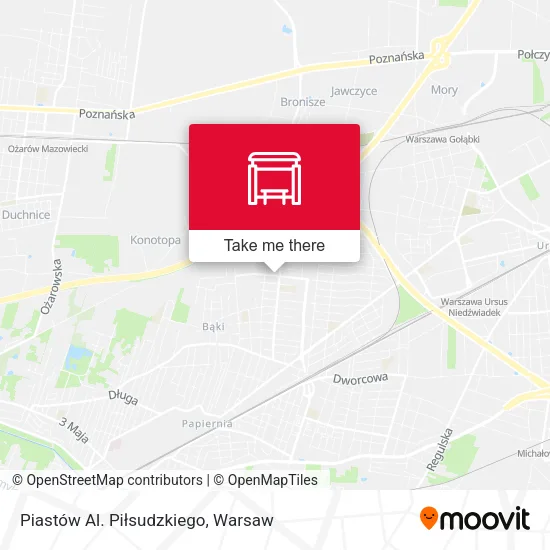 Карта Piastów Al. Piłsudzkiego