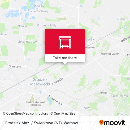 Grodzisk Maz. / Świerkowa (Nż) map