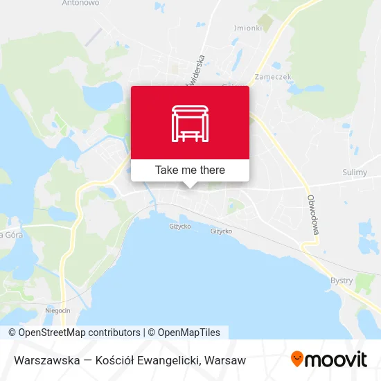 Warszawska — Kościół Ewangelicki map