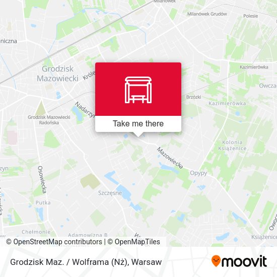 Grodzisk Maz. / Wolframa (Nż) map