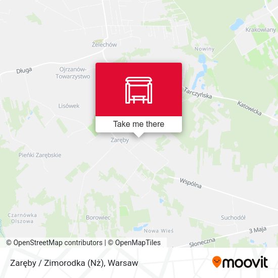 Zaręby / Zimorodka (Nż) map