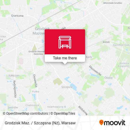 Grodzisk Maz. / Szczęsna (Nż) map