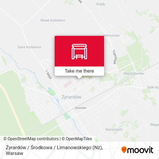 Żyrardów / Środkowa / Limanowskiego (Nż) map