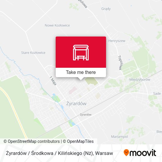 Żyrardów / Środkowa / Kilińskiego (Nż) map