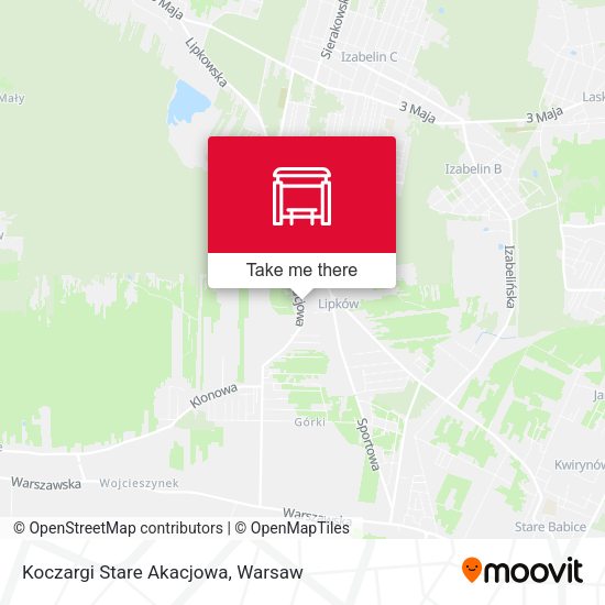 Koczargi Stare Akacjowa map