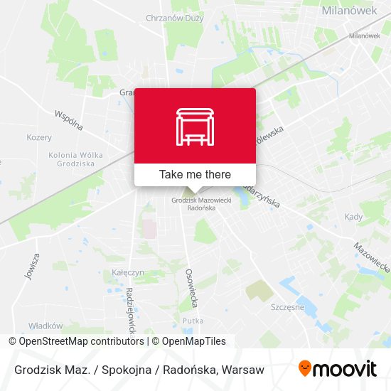 Grodzisk Maz. / Spokojna / Radońska map