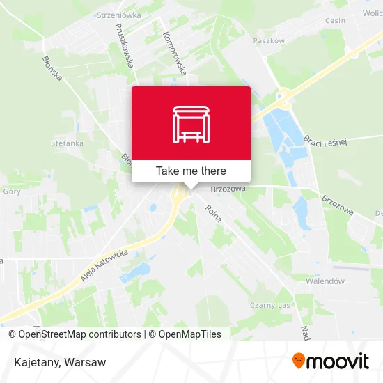 Карта Kajetany
