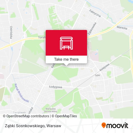 Ząbki Sosnkowskiego map