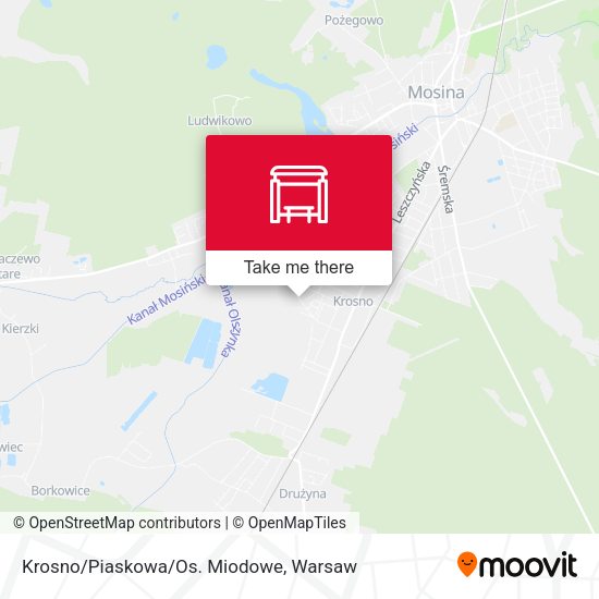 Krosno/Piaskowa/Os. Miodowe map