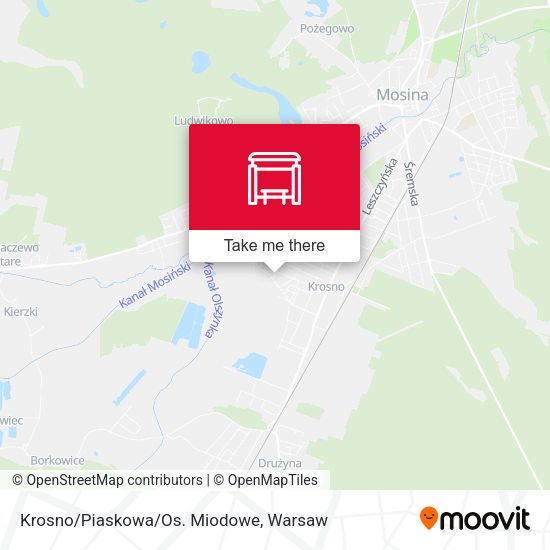 Krosno/Piaskowa/Os. Miodowe map