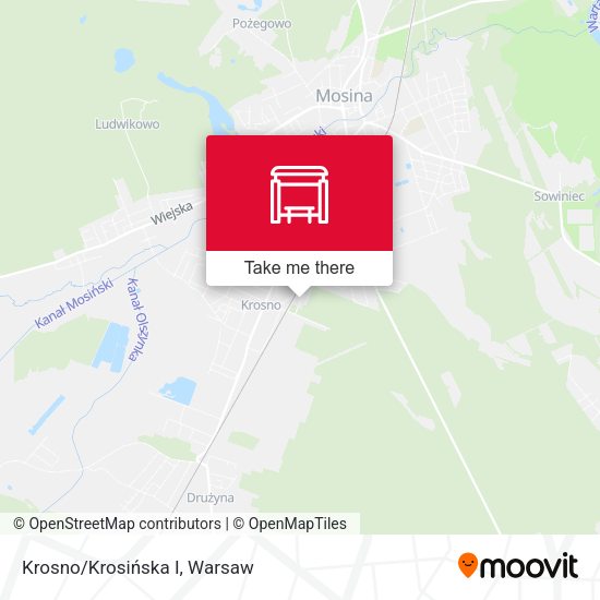 Krosno/Krosińska I map