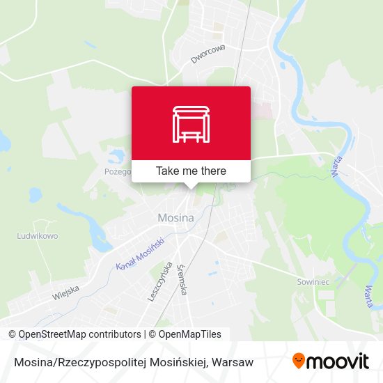 Карта Mosina / Rzeczypospolitej Mosińskiej