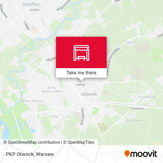PKP Otwock map