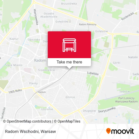 Карта Radom Wschodni
