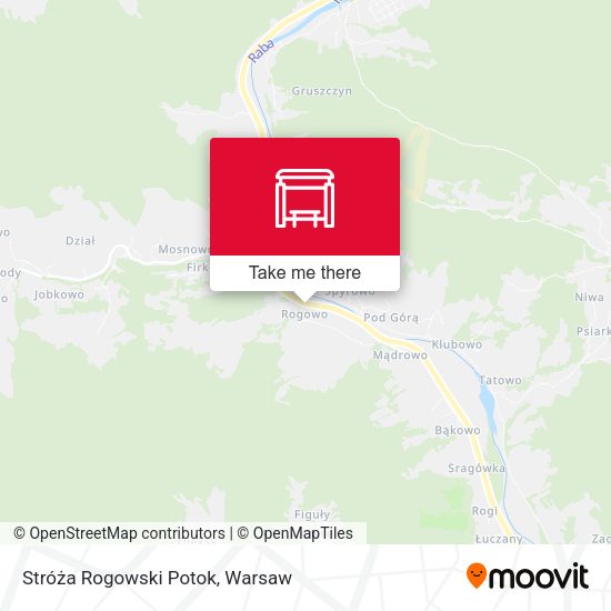 Карта Stróża Rogowski Potok