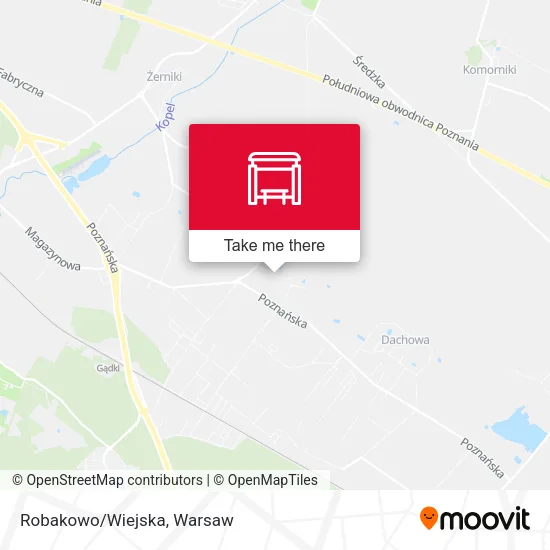 Карта Robakowo/Wiejska