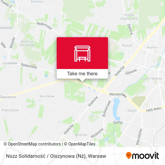 Карта Nszz Solidarność / Olszynowa (Nż)