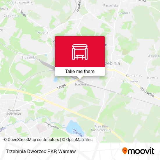 Карта Trzebinia Dworzec PKP