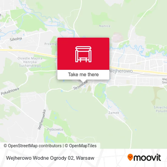 Карта Wejherowo Wodne Ogrody 02