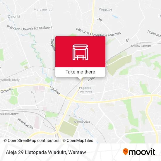 Карта Aleja 29 Listopada Wiadukt