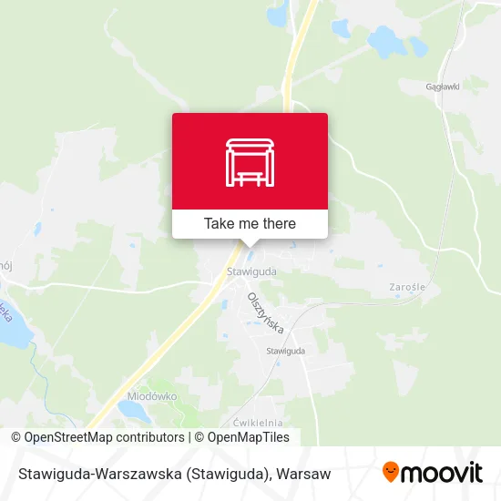 Карта Stawiguda-Warszawska