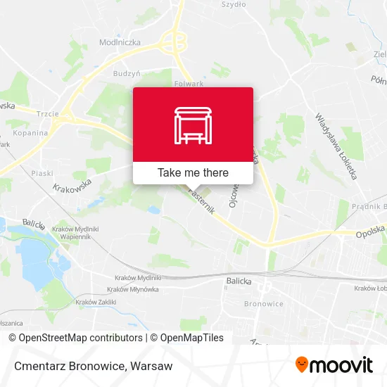 Карта Cmentarz Bronowice