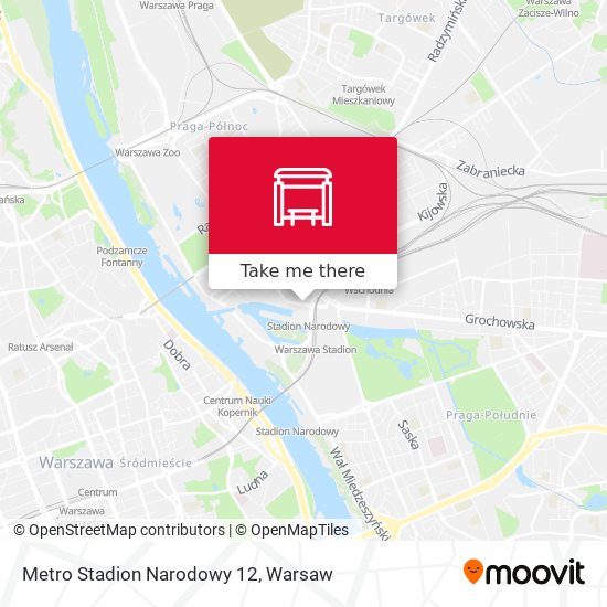 Metro Stadion Narodowy map