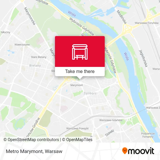 Карта Metro Marymont