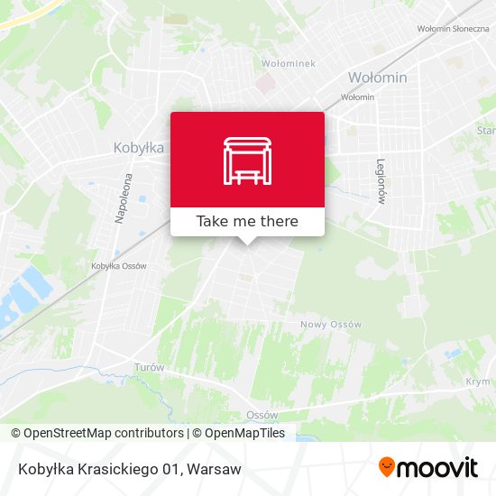 Kobyłka Krasickiego map