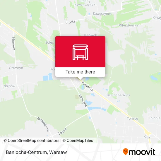 Карта Baniocha-Centrum