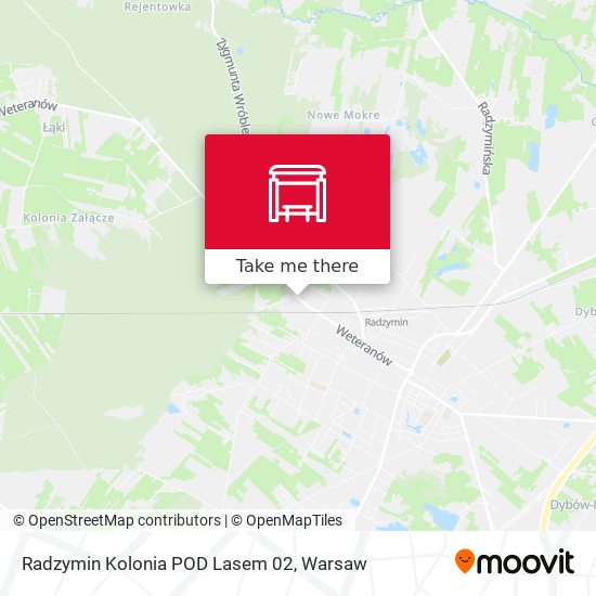 Radzymin Kolonia POD Lasem map