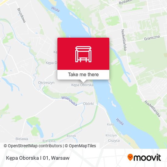 Kępa Oborska I map