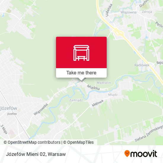 Józefów Mieni map