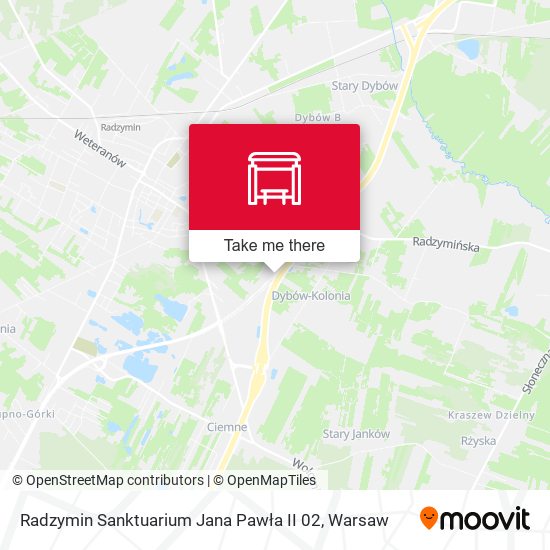 Radzymin Sanktuarium Jana Pawła II 02 map