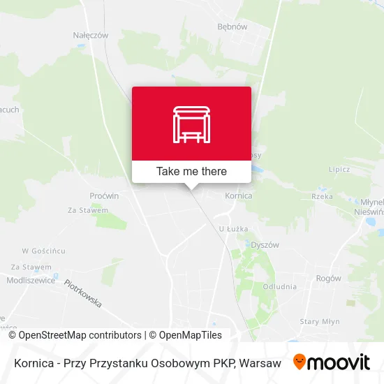 Карта Kornica - Przy Przystanku Osobowym PKP