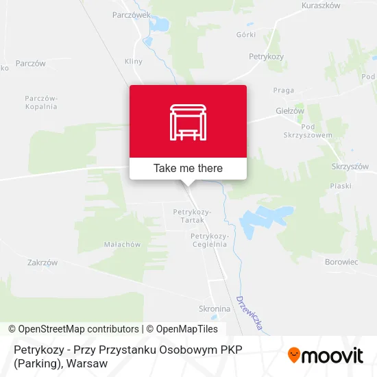 Карта Petrykozy - Przy Przystanku Osobowym PKP (Parking)
