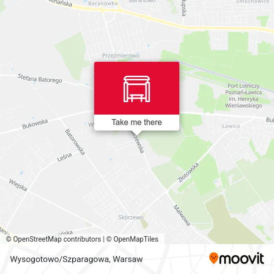 Карта Wysogotowo/Szparagowa