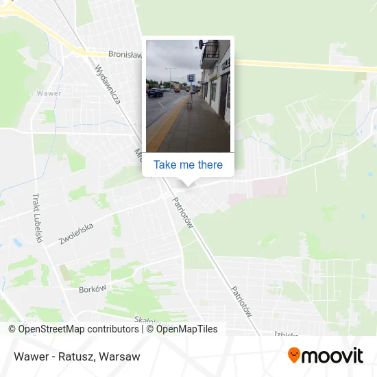 Карта Wawer-Ratusz